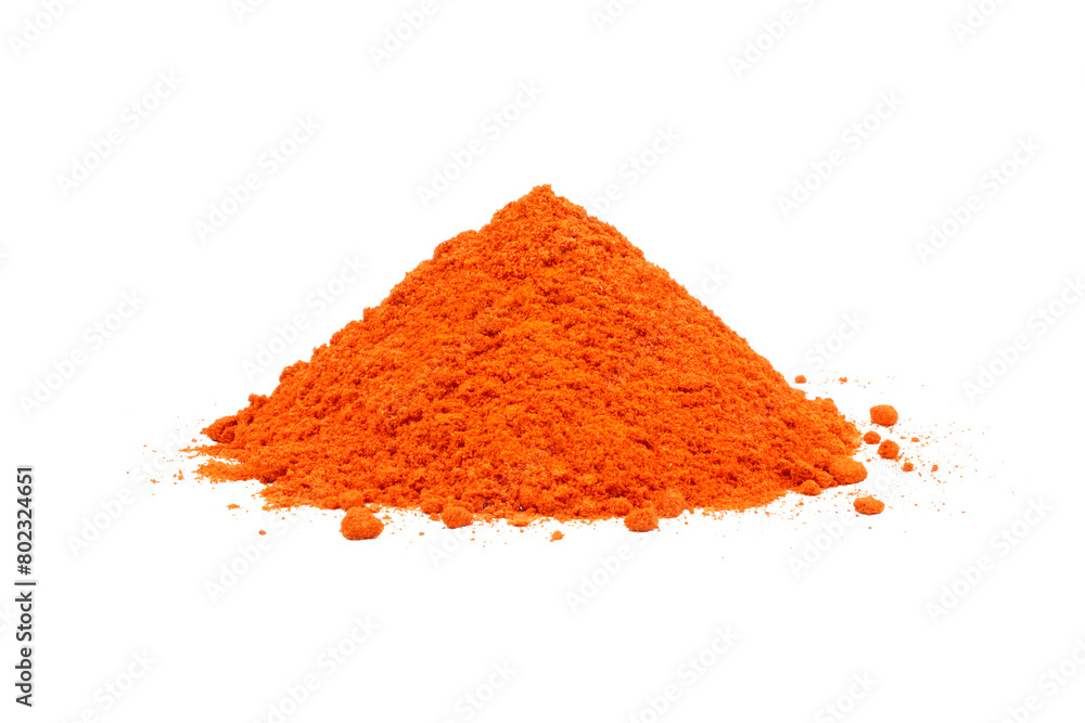 A pile of ground red chili isolated transparent A pile of ground red chili isolated transparent