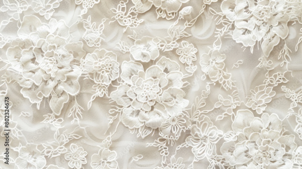 Intricate lace overlay in ivory tones adds a touch of vintage elegance to your background. Intricate lace overlay in ivory tones adds a touch of vintage elegance to your background.