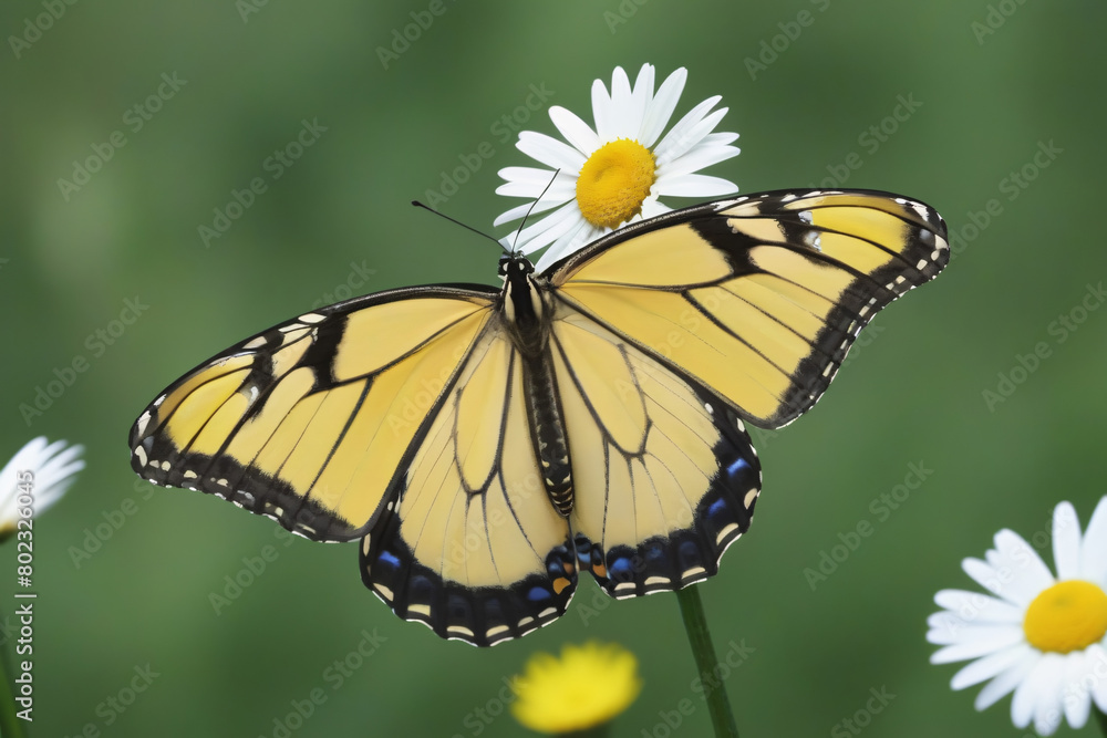 Fototapeta premium butterfly on flower