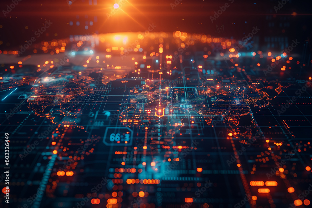 Obraz premium abstract digital background