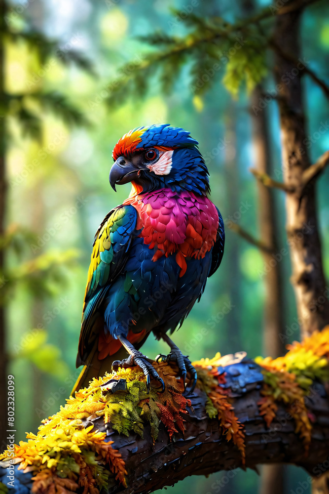 Obraz premium blue and yellow macaw