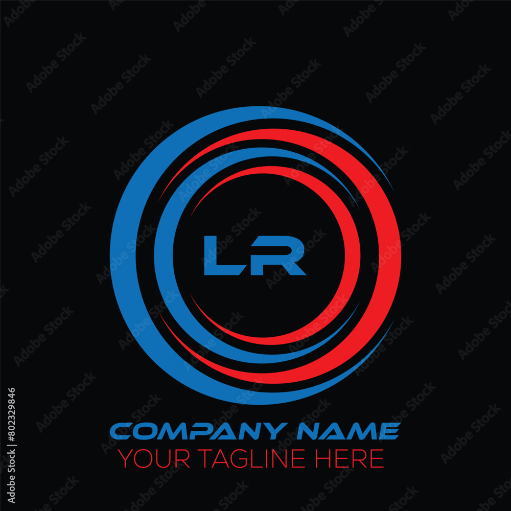 LR letter logo creative design. LR unique design. LR letter logo design on black background. LR letter logo creative design. LR unique design. LR letter logo design on black background.