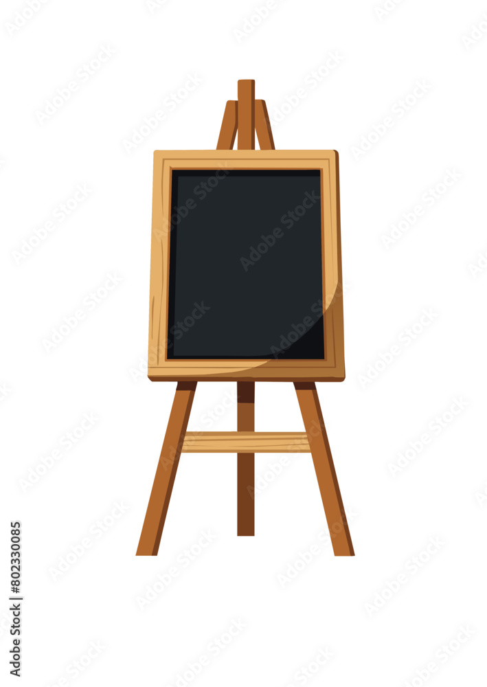 easel with blank canvas easel with blank canvas