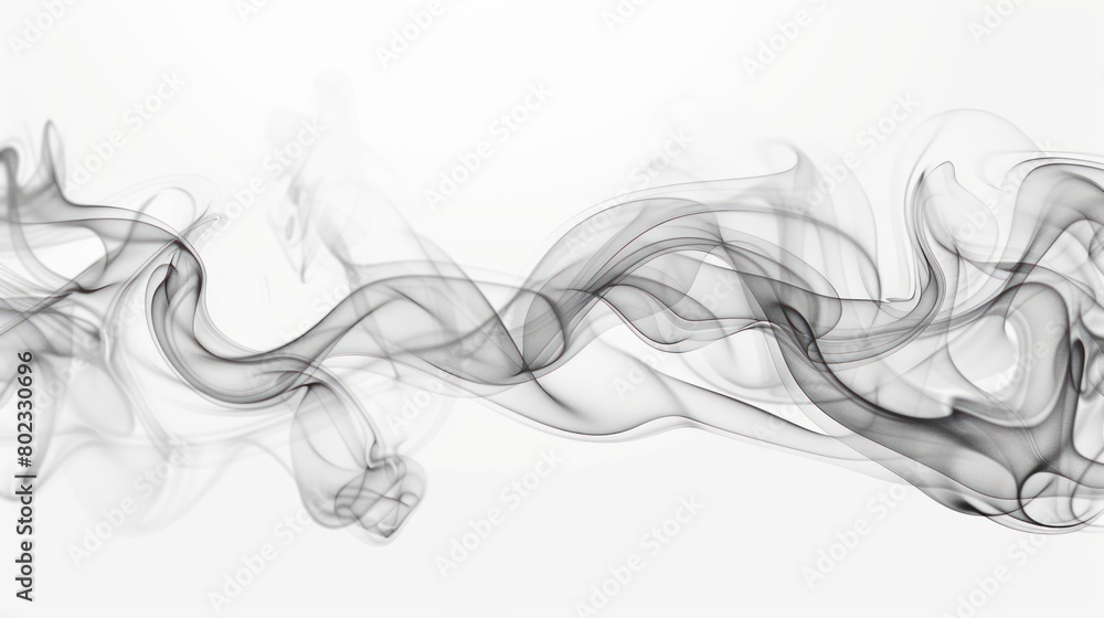 Gray white smoke swirls and shapes, transparent background. Gray white smoke swirls and shapes, transparent background.