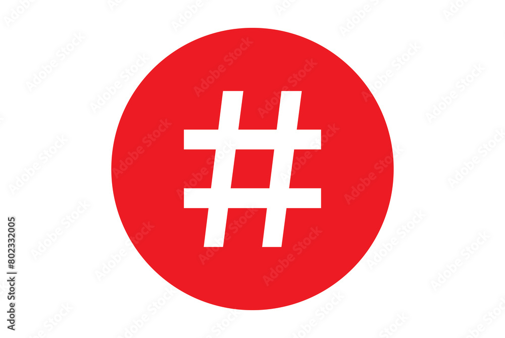 Obraz premium Hashtag icon