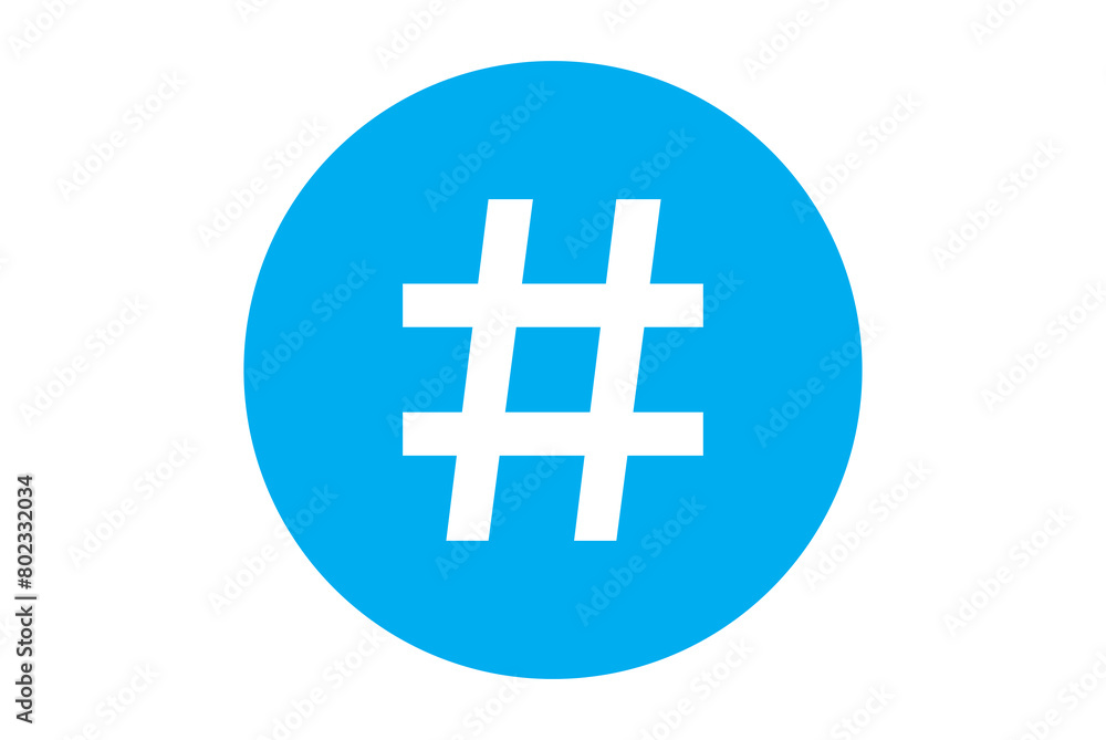 Obraz premium Hashtag icon