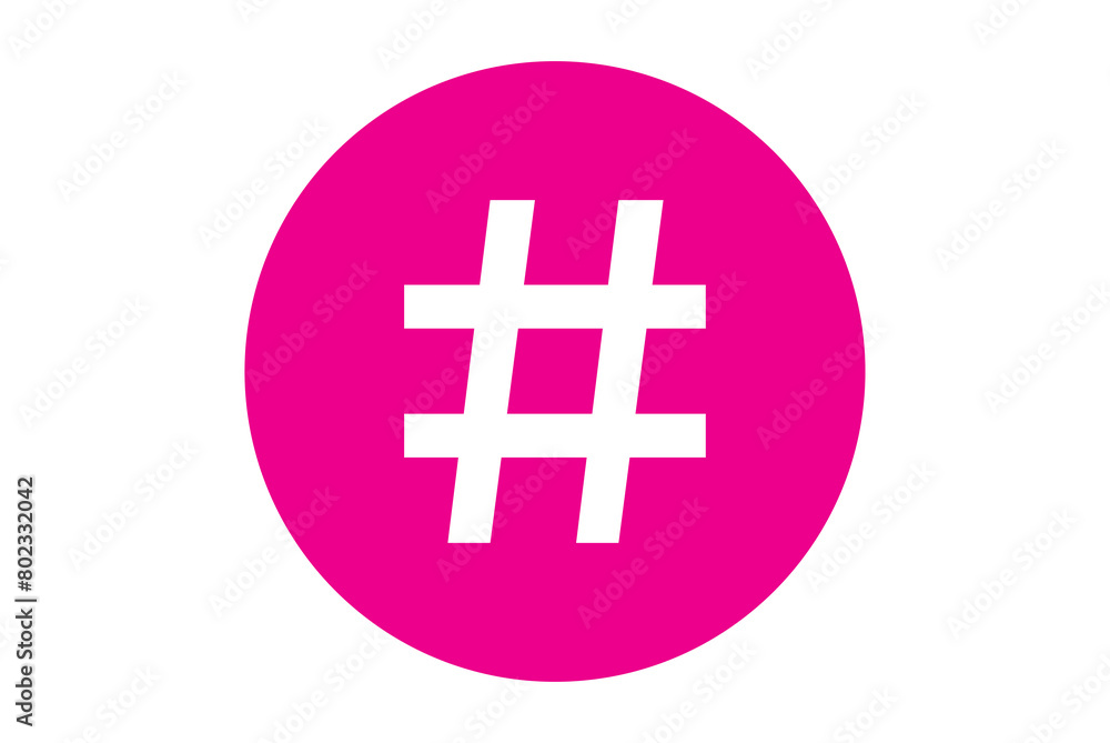 Fototapeta premium Hashtag icon