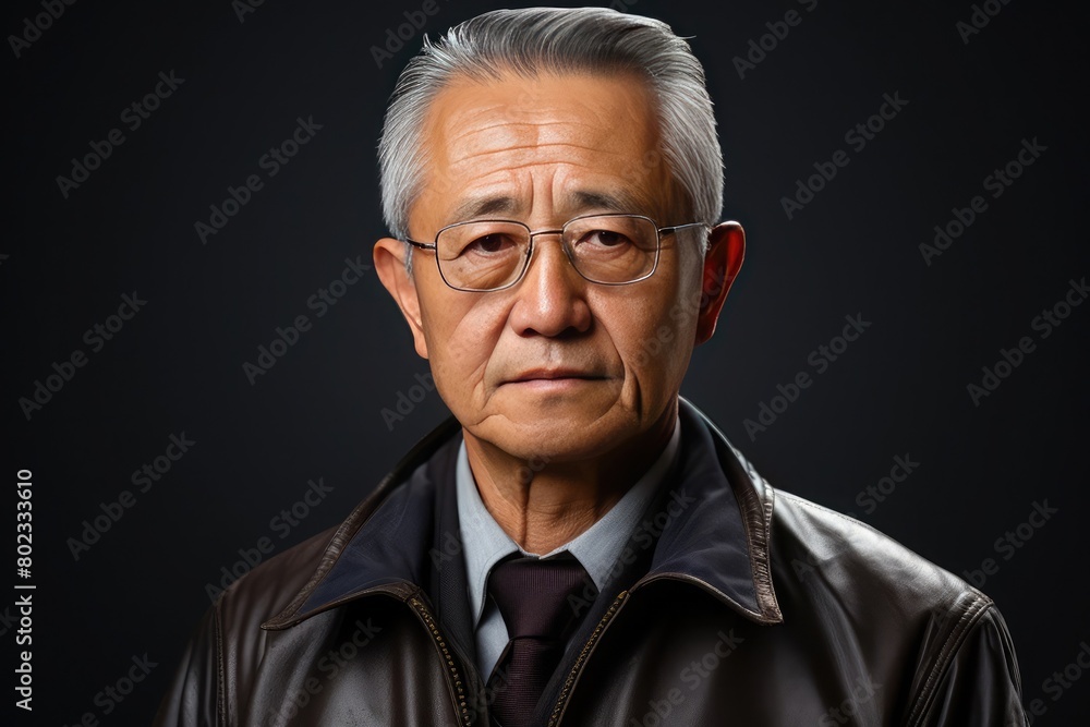 Fototapeta premium closeup of a mature japanese businessman
