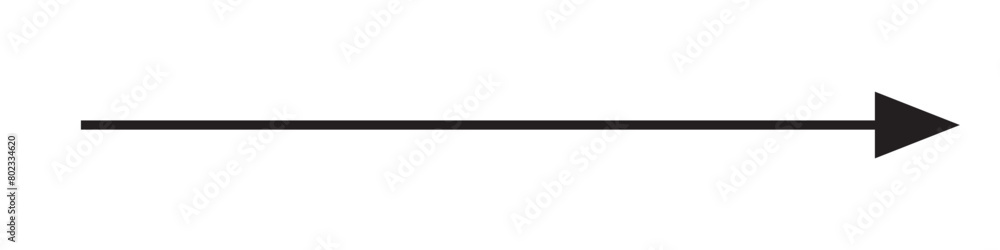 Long arrow icon. black horizontal single arrow. right black long arrow . Vector illustration. Long arrow icon. black horizontal single arrow. right black long arrow . Vector illustration.