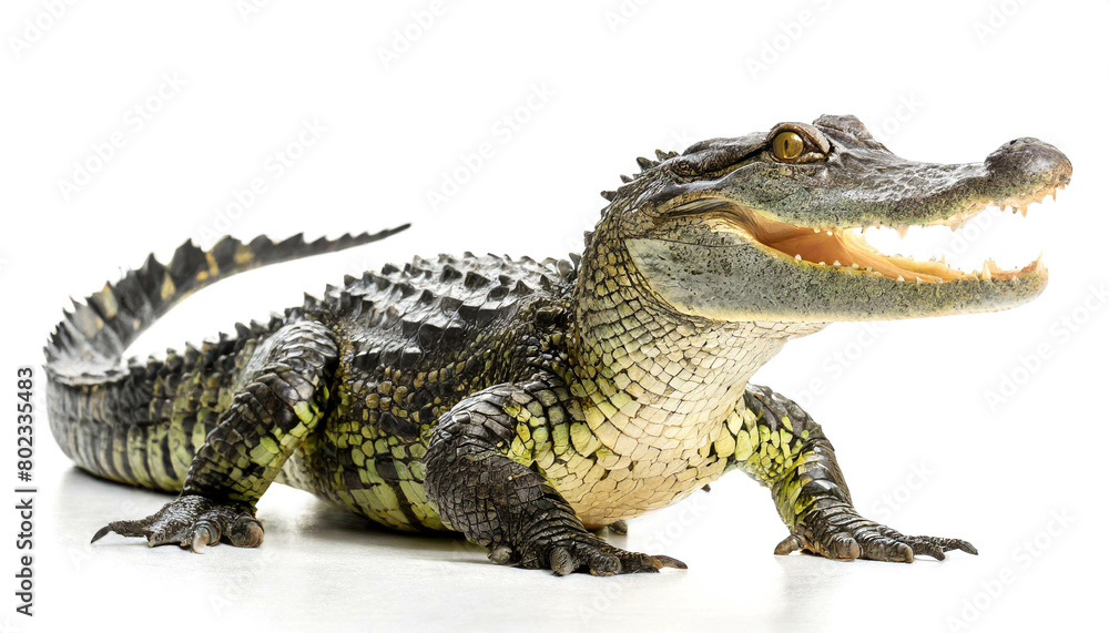 Fototapeta premium crocodile isolated on white