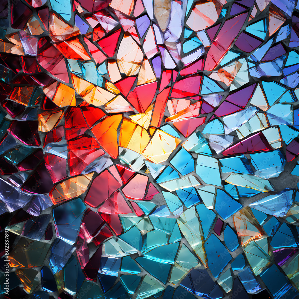 abstract colorful crack glass background abstract colorful crack glass background