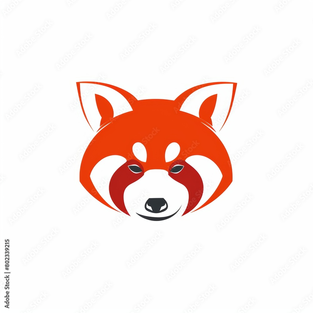 Logo icon design of red panda Ailurus. Simple vector illustration Logo icon design of red panda Ailurus. Simple vector illustration