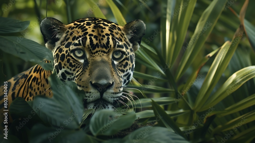 An adult jaguar in the jungle An adult jaguar in the jungle