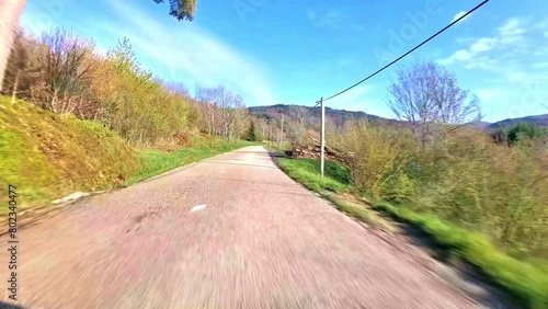 Sur les routes de montagne du Pilat, Parc Naturel Régional du Pilat, France