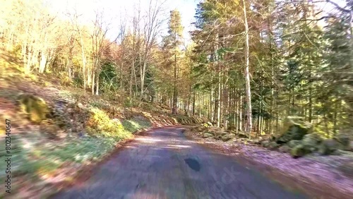 Sur les routes de montagne du Pilat, Parc Naturel Régional du Pilat, France