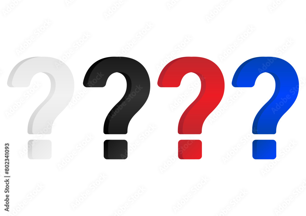 Question Mark. Question and Answer Concept. Vector Illustration. Question Mark. Question and Answer Concept. Vector Illustration.