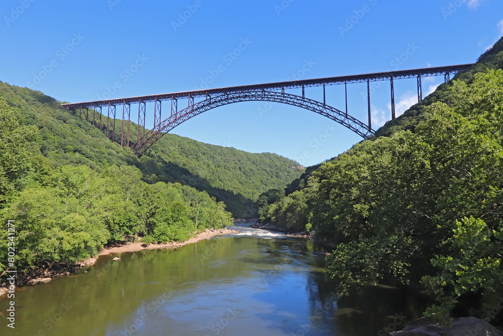 The New River Gorge Bridge near Fayetteville, West Virginia The New River Gorge Bridge near Fayetteville, West Virginia