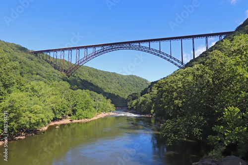 The New River Gorge Bridge near Fayetteville, West Virginia