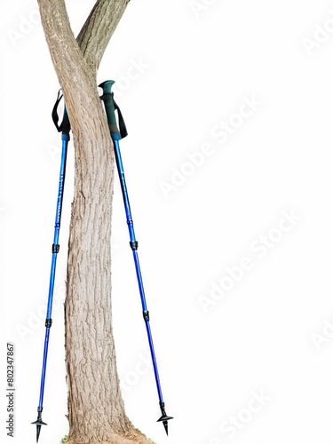 drawing walking sticks with tree
