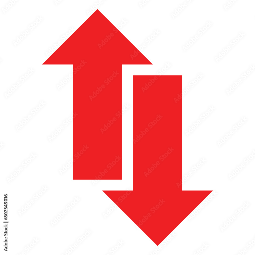 Up down arrow vector.