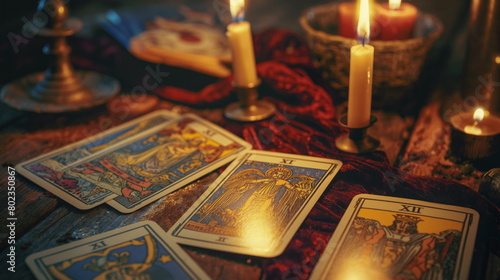 Tarot card representing the lights balance wisdom graphic © Mars0hod