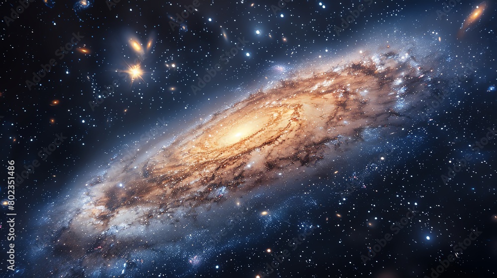 Fototapeta premium galaxy of Clear, high resolution DSLR