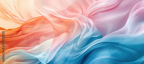 abstract wave color background, in the style of futuristic digital art