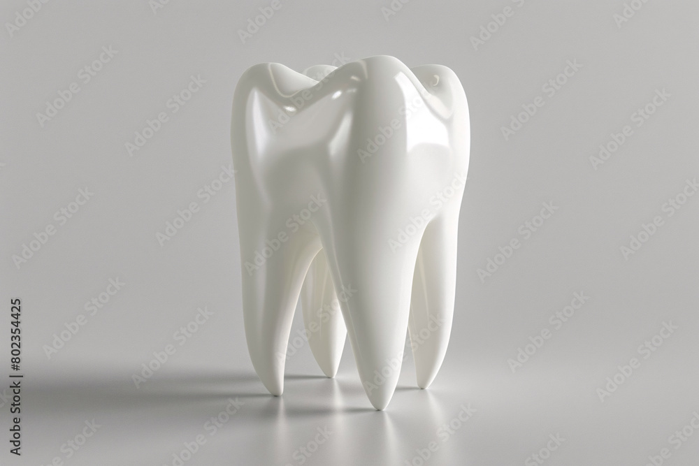 a white tooth with a shiny surface a white tooth with a shiny surface