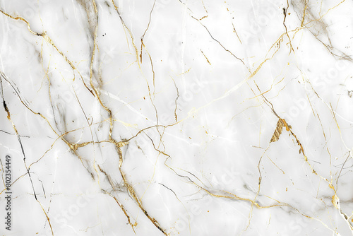 A chic background with a white marble texture featuring subtle veins in gold and gray, providing a luxurious and clean aesthetic.