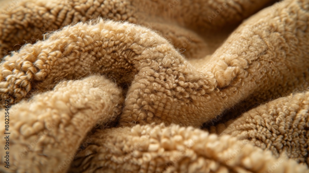 Fuzzy wool in a warm camel color lends a cozy and inviting texture to your design. Fuzzy wool in a warm camel color lends a cozy and inviting texture to your design.
