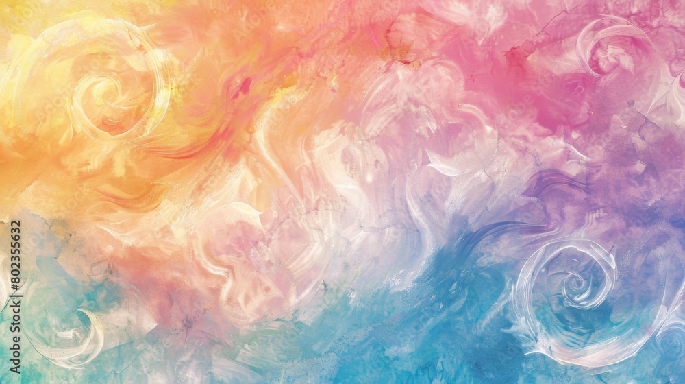 Abstract watercolor swirls in soft pastel hues give a dreamy and artistic texture to your background. Abstract watercolor swirls in soft pastel hues give a dreamy and artistic texture to your background.