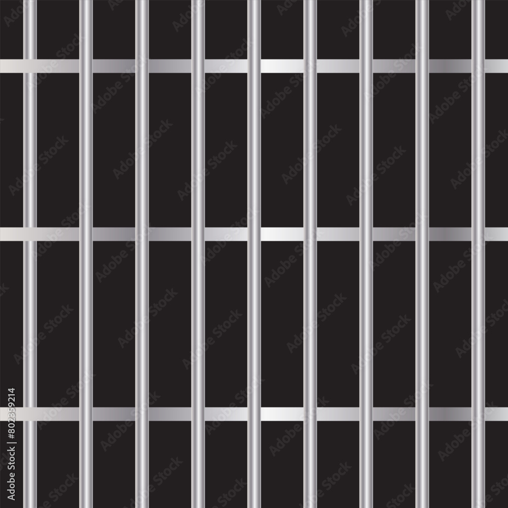 Prison bars isolated on transparent. Vector illustration. Way out to freedom concept Prison bars isolated on transparent. Vector illustration. Way out to freedom concept