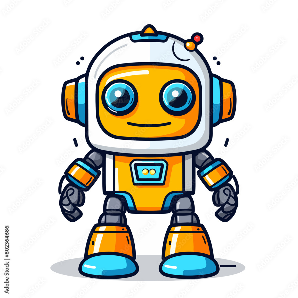 Robot cartoon Robot cartoon