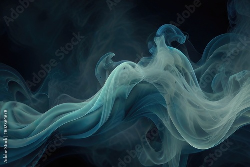 Dynamic dance of colorful smoke. Abstract waves of colored smoke. Flowing colored smoke background. rainbow smoke, paint explosion, color fume powder splash, motion of liquid ink dye in water