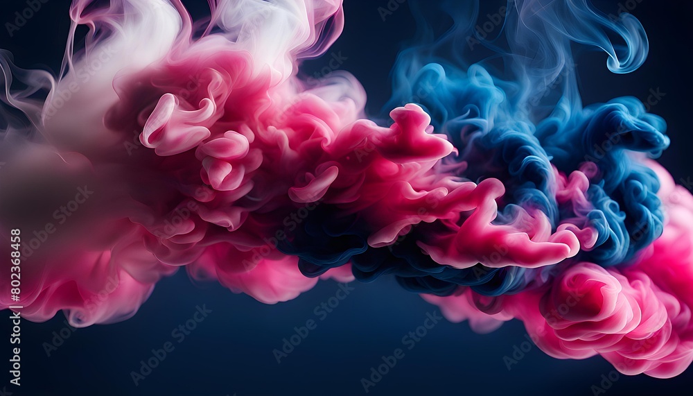 Fototapeta premium Isolate Beautiful Smooth Smoke Illustration