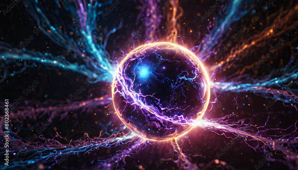 abstract blue purple fractal energy surge background abstract blue purple fractal energy surge background