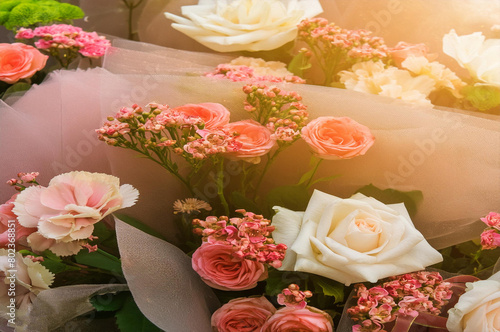 Beautiful bouquet flower for background
