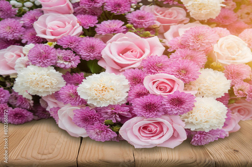 Beautiful bouquet flower for background
