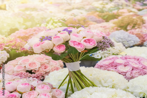 Beautiful bouquet flower for background
