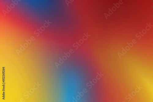 Wallpaper Mural 3D background gradient blue, yellow, red. Illustration for design. Torontodigital.ca