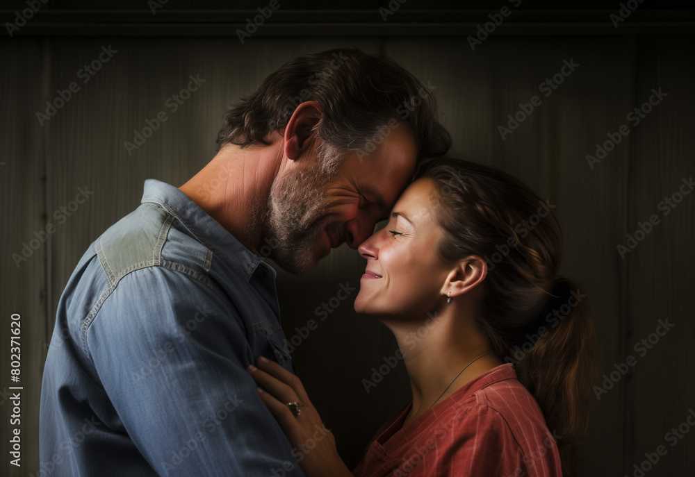 Obraz premium Fathers_Day_concept_a_middle-aged_male_laborer_is_2
