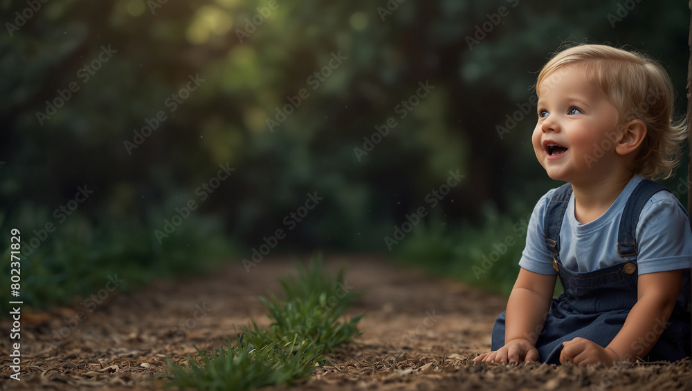 World Children's Day creative graphic banner poster, Generative AI picture photo World Children's Day creative graphic banner poster, Generative AI picture photo