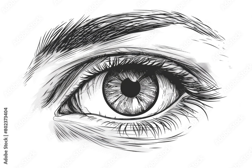 Obraz premium Detailed close up of a human eye. Suitable for medical or beauty concepts