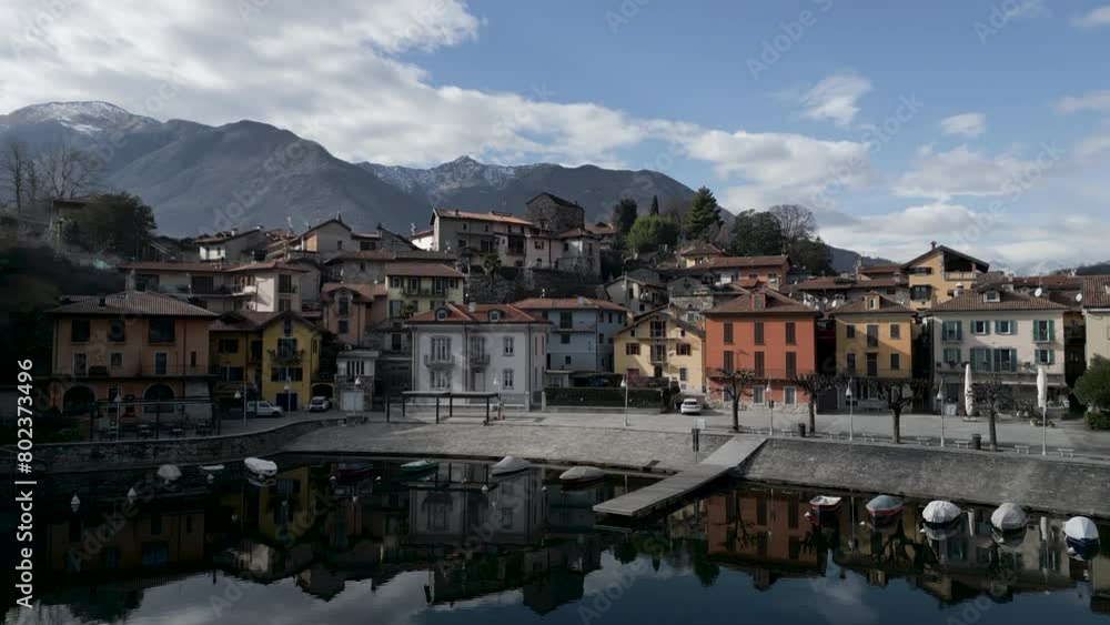 Beautiful views of the port of Mergozzo Beautiful views of the port of Mergozzo