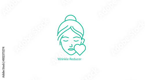 Vector Icon: Wrinkle Reducer Treatment Symbol
