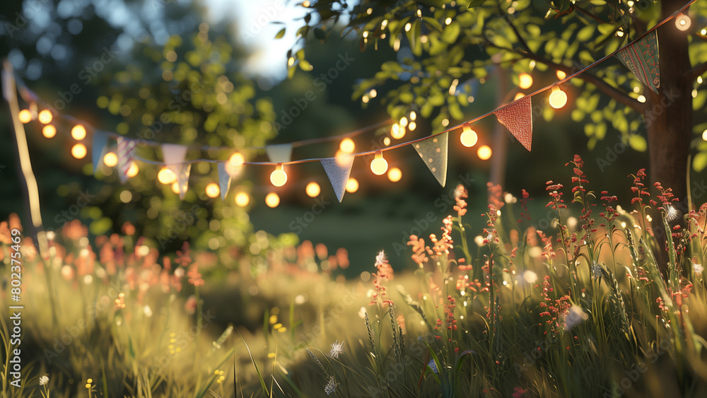 Rural Radiance: Hyperrealistic Rendering of Lights and Flags Rural Radiance: Hyperrealistic Rendering of Lights and Flags