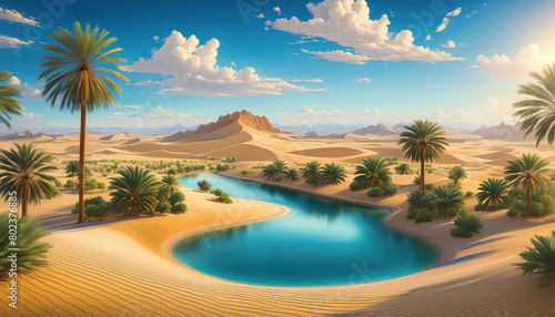 사막과 오아시스 © Mdragon