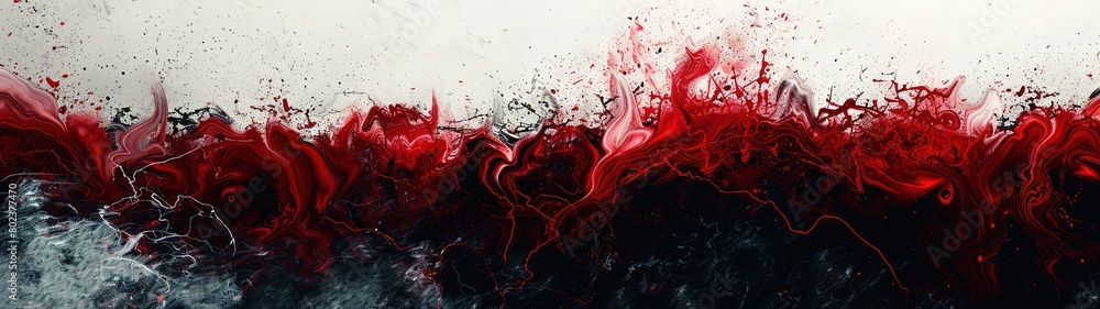 Liquid abstract background banner red, black, and white Liquid abstract background banner red, black, and white