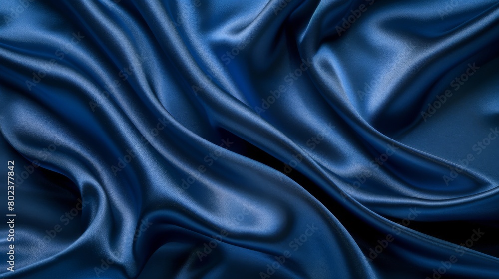 Silky satin fabric in a royal blue shade brings a smooth and luxurious texture to your background. Silky satin fabric in a royal blue shade brings a smooth and luxurious texture to your background.