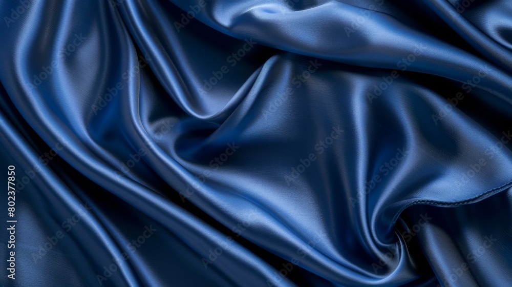 Silky satin fabric in a royal blue shade brings a smooth and luxurious texture to your background. Silky satin fabric in a royal blue shade brings a smooth and luxurious texture to your background.